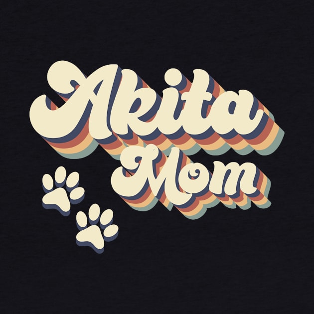 Akita Mom Gift For Lovers of Dogs by MerchAndrey